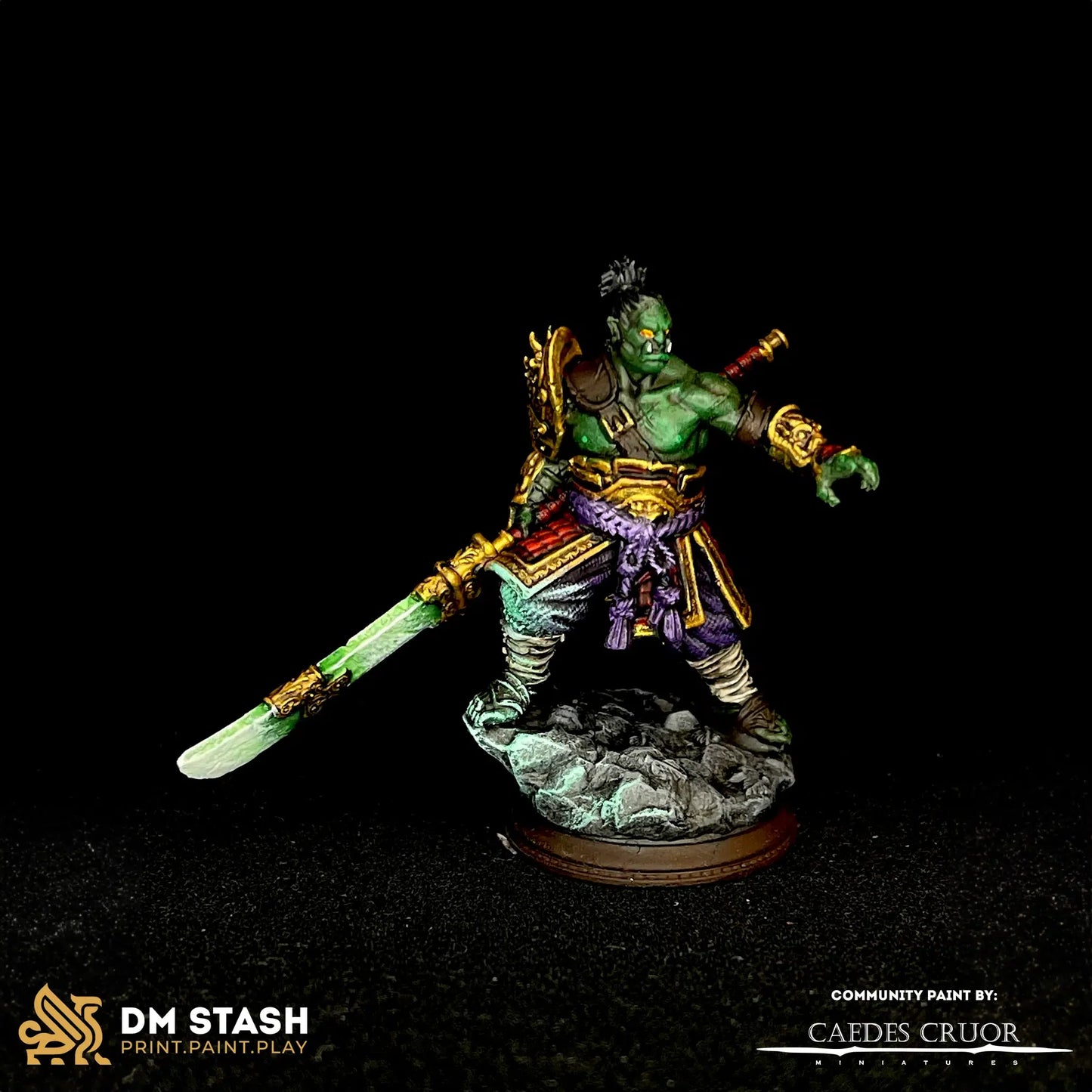 Bao Long – Eastern Orc Battlemaster - 3D Printed Fighter Character Miniature