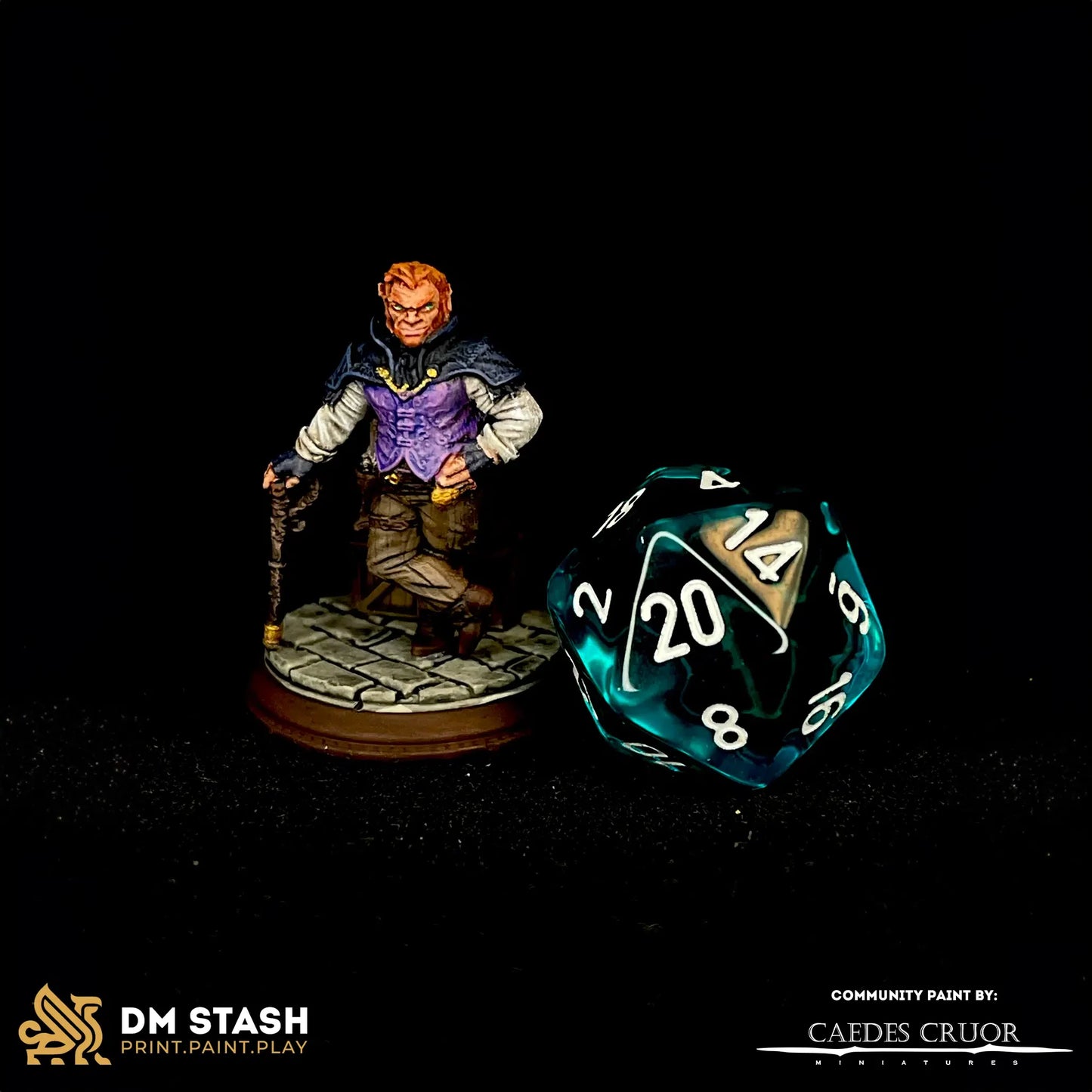 Skilet “The Boss” – Halfling Crime Lord - 3D Printed Gunslinger Miniature