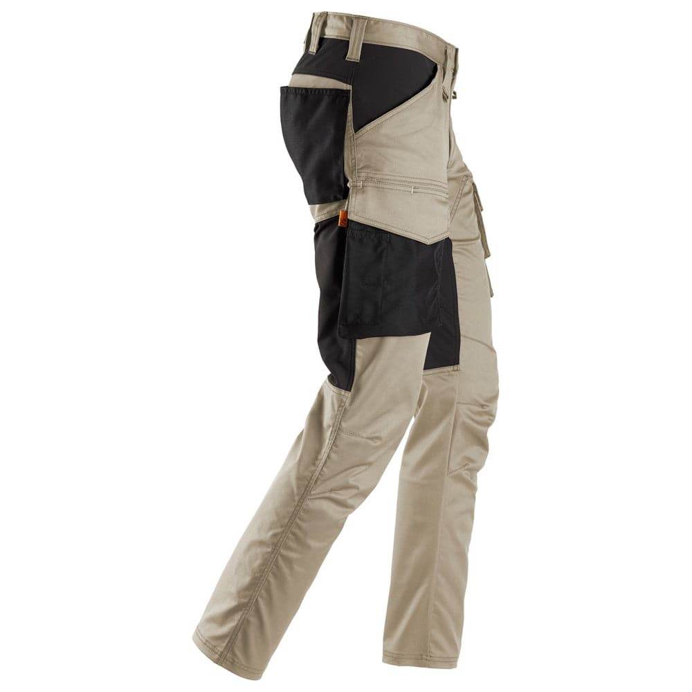 Snickers 6803 AllroundWork, Stretch Trousers without Knee Pockets Khaki