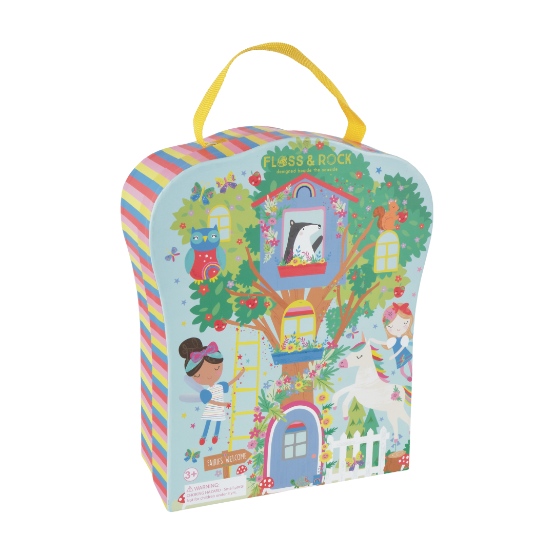 Playbox With Wooden Pieces - Rainbow Fairy