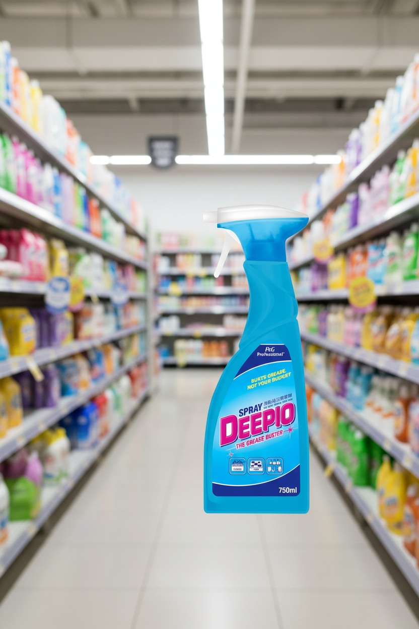 6 x Deepio Professional Kitchen Degreaser Spray 750Ml