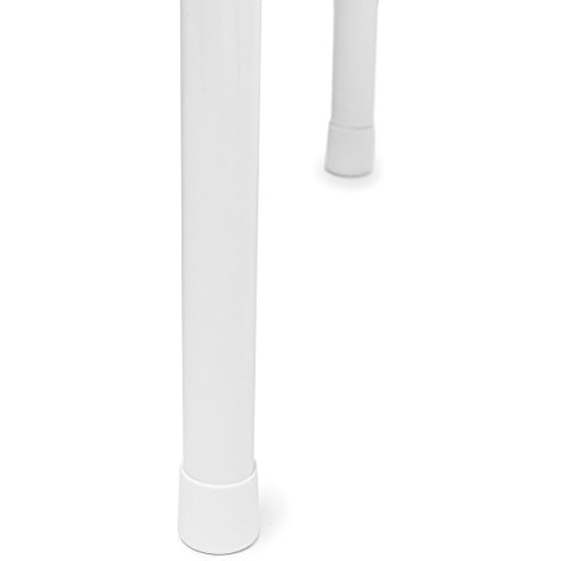 Relaxdays BASTIAN Rectangular Patio Table Folding Table 74 x 121.5 x 61 cm, Folding Table for Backyard, Balcony or Porch with Metal Frame, Rattan Look Side Table or Camping Table, White