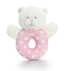 Keel Toys Baby Bear Ring Rattle