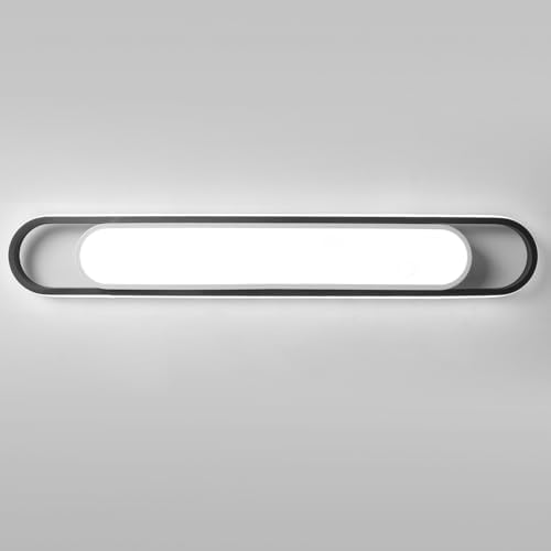 Naroume Modern Hallway Ceiling Lights, 6000K Acrylic Linear Ceiling Lamp, 4ft Metal LED Ceiling Light Fixture, Kitchen Dining Living Room Cloakroom Lighting (62W/122CM)