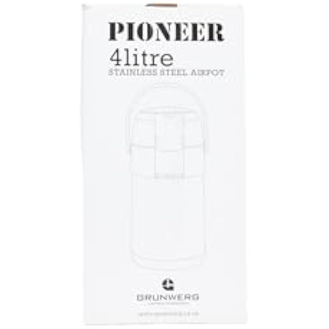 Pioneer Flasks Stainless Steel Airpot Hot Cold Water Tea Coffee Dispenser Conference Event Flask, Satin Finish, 4 litres