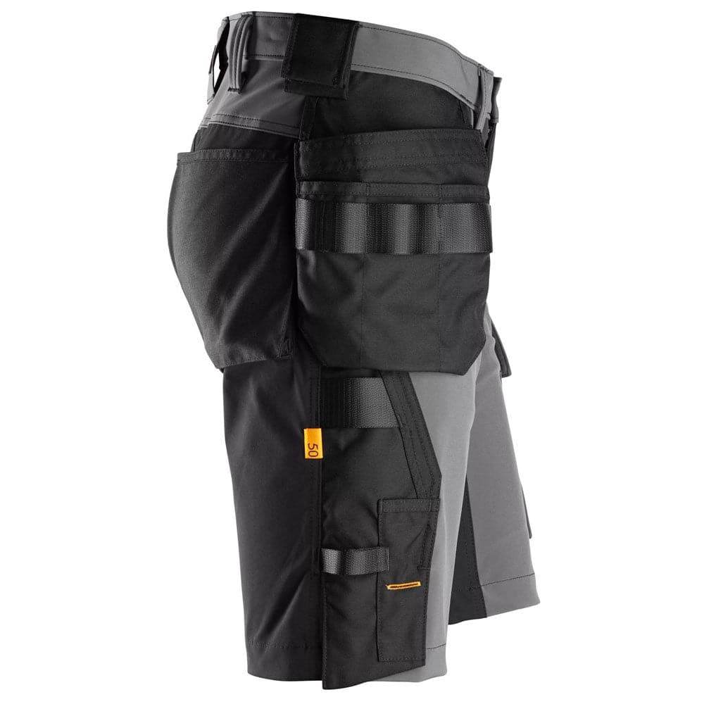 Snickers 6175 AllroundWork 4-Way Stretch Holster Pocket Short Steel Grey Snickers Size 46 (31" Waist)