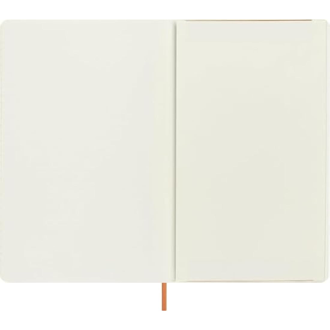 Moleskine Precious & Ethical Notebook, with Gift Box, Vegan Soft Cover, Elastic Closure, Large Format 13x21 cm, Colour Orange