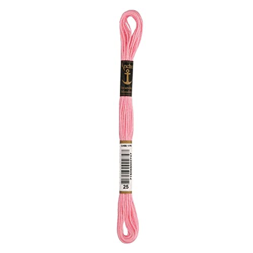 Anchor Six Strand Embroidery Floss 8.75 YardsCarnation Light 12 per box