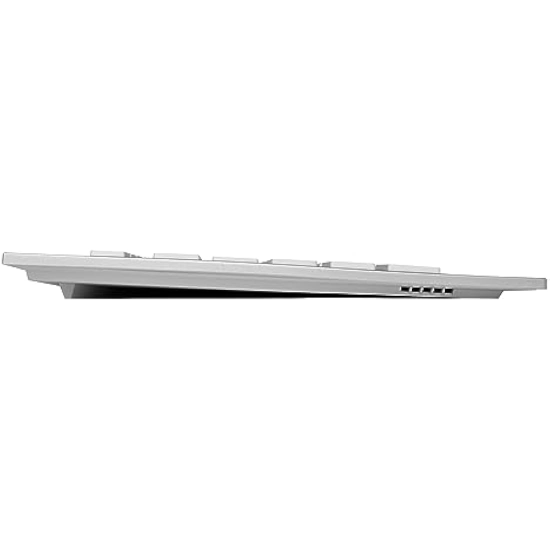 CHERRY DW 8000, Wireless Desktop Set, German Layout (QWERTZ), Battery-Operated, Ultra-Flat Keyboard, 3 Key Mouse with Infra-Red Sensor, Silver/White