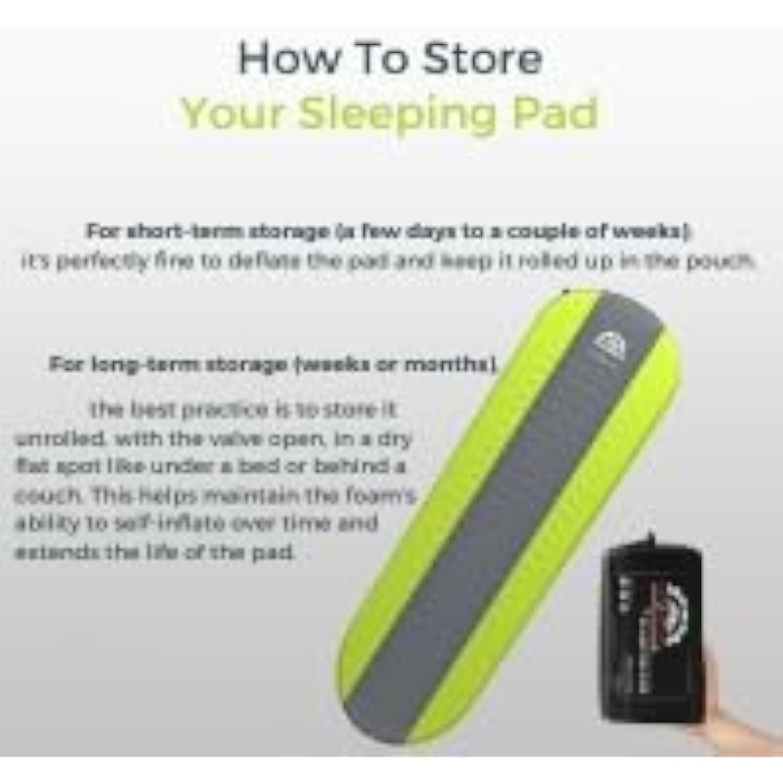 Gear Doctors - Self Inflating Sleeping Pad - 4.3 R Four Season Camping pad-1.5 Inch Thick Air Foam Hybrid- Perfect Size Mattress for Camping Backpacking Travel with Insulation for Cold Winters