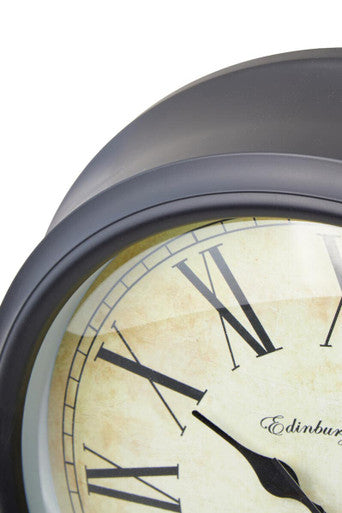 36cm Dia Black Lined Rim Wall Clock | Robello
