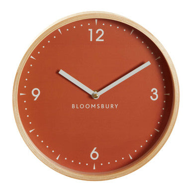 Vitus Orange Face Small Numbers Wall Clock