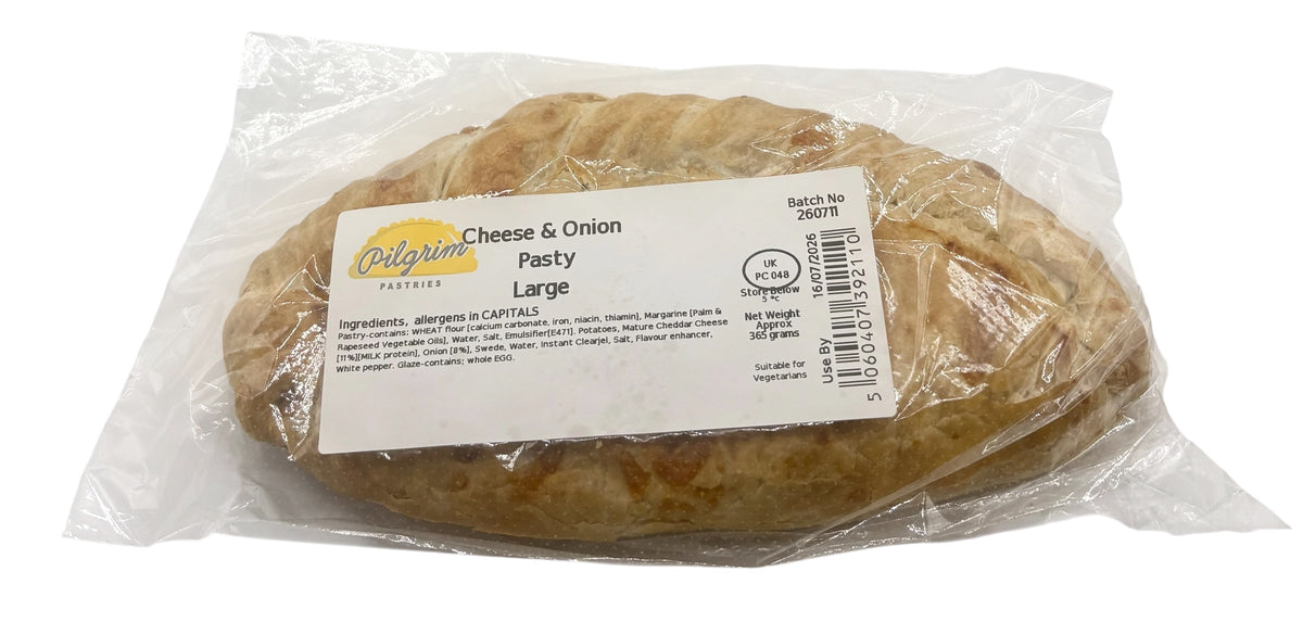 Large Cheese and Onion Pasty