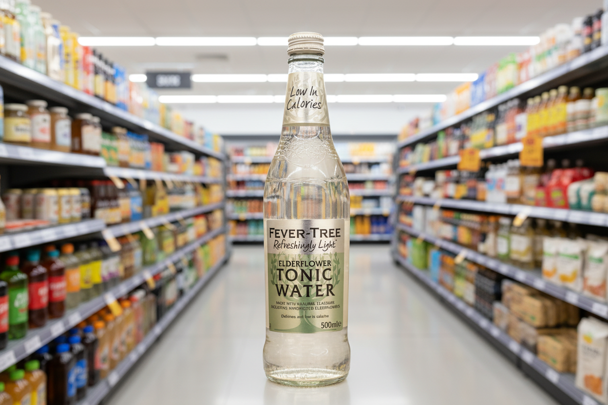 8 x Fever-Tree Refreshingly Light Elderflower Tonic Water 500Ml