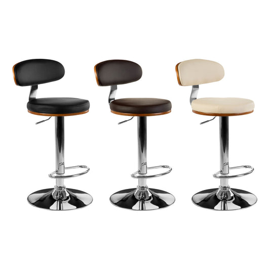 Bentwood Cream Bar Chair with Oval Back