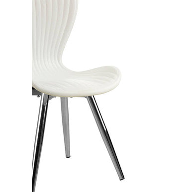 Stockholm White Textured Dining Chair