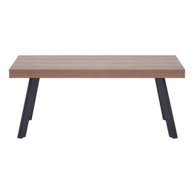 Natural Wood Top Coffee Table with Black Metal Splayed Legs, Oakwill