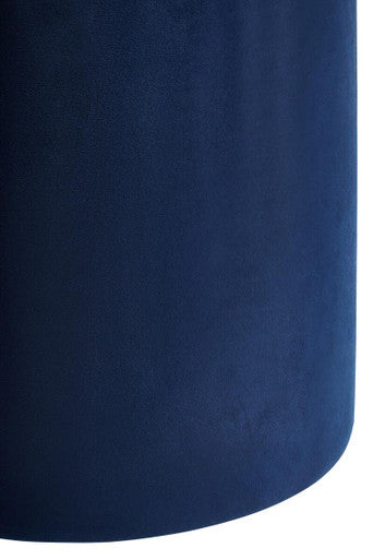 Haley Midnight Navy Velvet Pouffe
