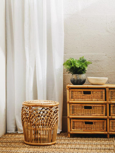 Mataram Natural Rattan Side Table