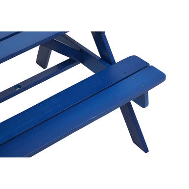 Brighton Blue Wooden Kids Picnic Bench