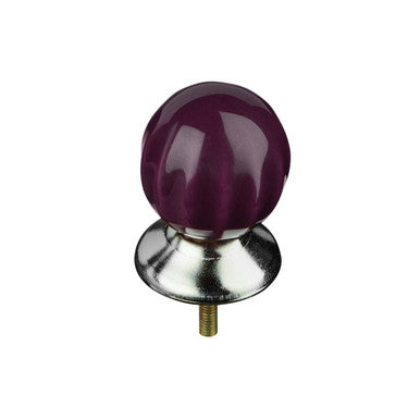 Set Of 4 Retro Style Purple Drawer Knobs
