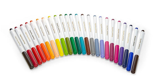 24 Crayola Washable Super Tips felt pen markers