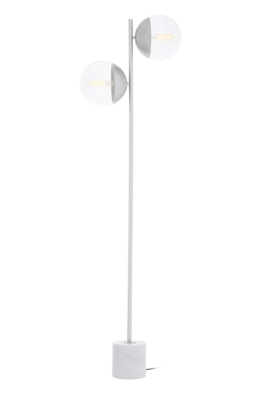 Revive Chrome Finish 2 Light Floor Lamp