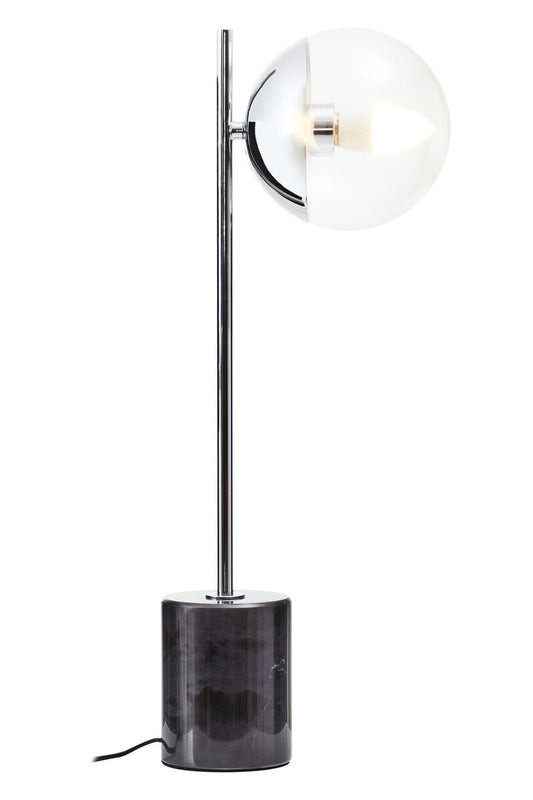 Small Silver Finish Metal Table Lamp | Revive