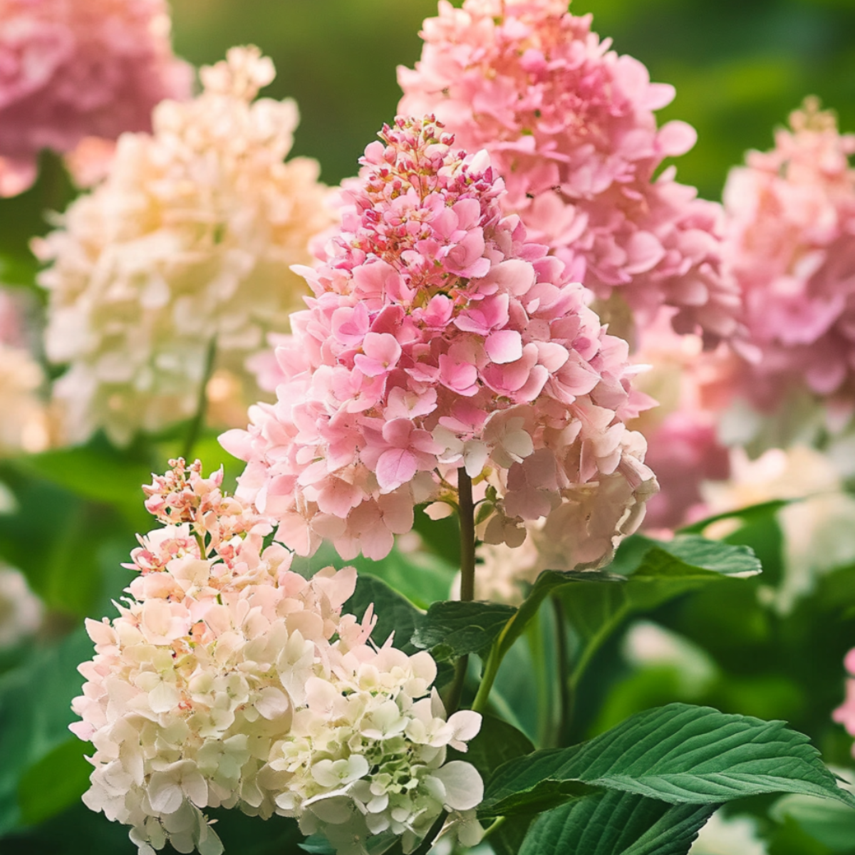 Hortensia - 3 pcs. - Hydrangea paniculata 'Pink Lady' - Height 25-40cm - ⌀9cm