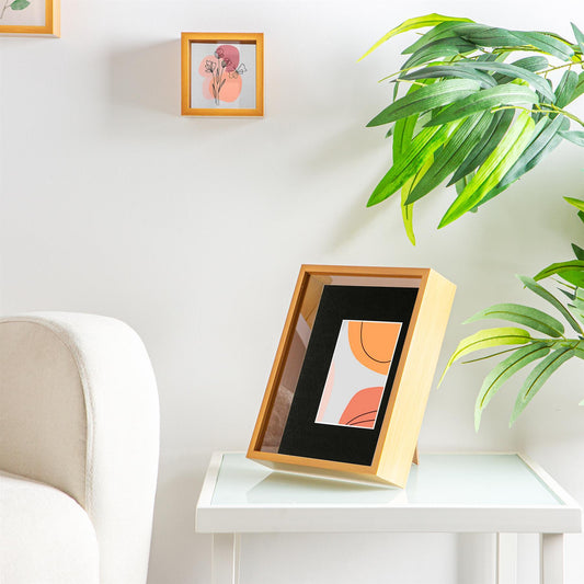 8" x 10" 3D Deep Box Photo Frame with 4" x 6" Mount