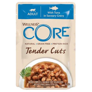 Wellness CORE Cat Wet Adult Tender Cuts Tuna in Savoury Gravy Recipe 85g x 24