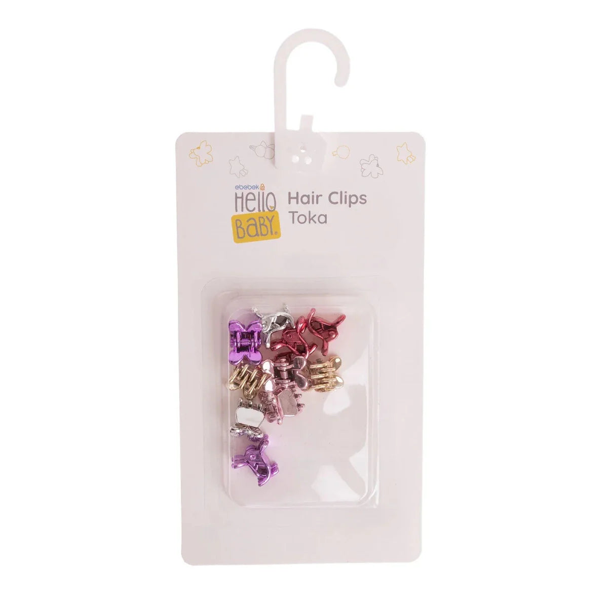 HelloBaby Hair Clips Girls - Mixcolor Printed
