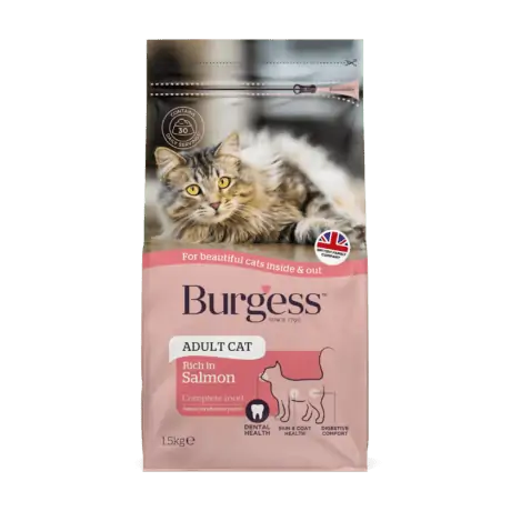 Burgess Adult Cat Scottish Salmon 1.5kg - Case of 4