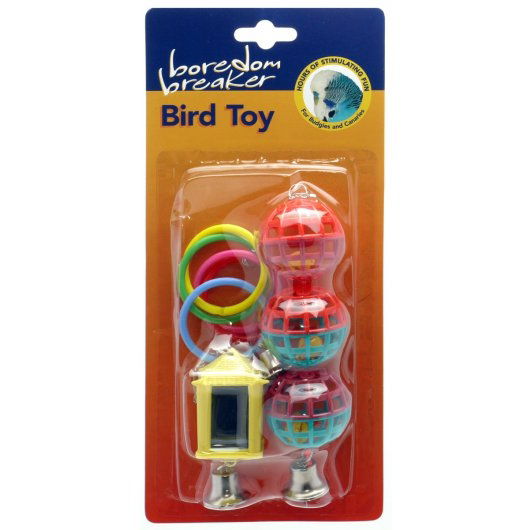 Boredom Breaker Budgie and Canary Toys Assorted 3 Pack - Case of 6