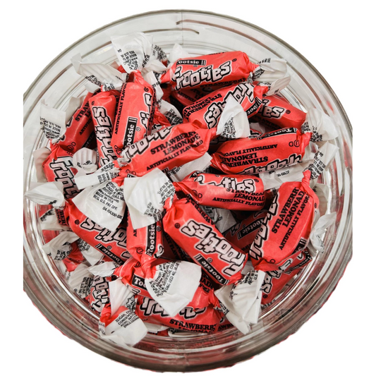 Simway Sweets Jar 680g - Tootsie Frooties Strawberry Lemonade Flavour - Individually Wrapped American Sweets - Approximately 180 Pieces