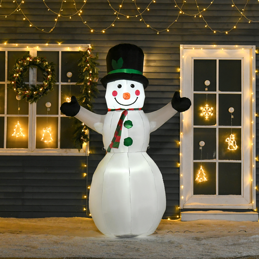 6.5ft Inflatable Snowman LED Christmas Xmas Air Blown Outdoor Garden Decor
