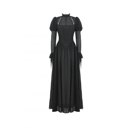 Dark in Love Harlow Dark Enchantress Gothic Lace Maxi Dress