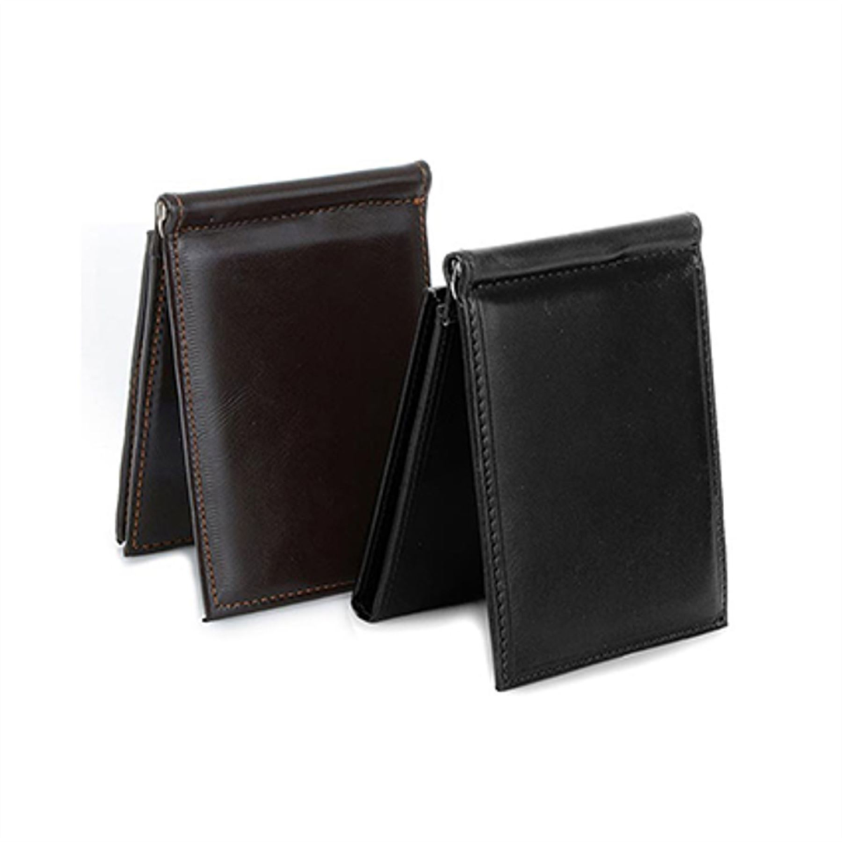 Mad Man Black 3 Fold Money Clip Wallet