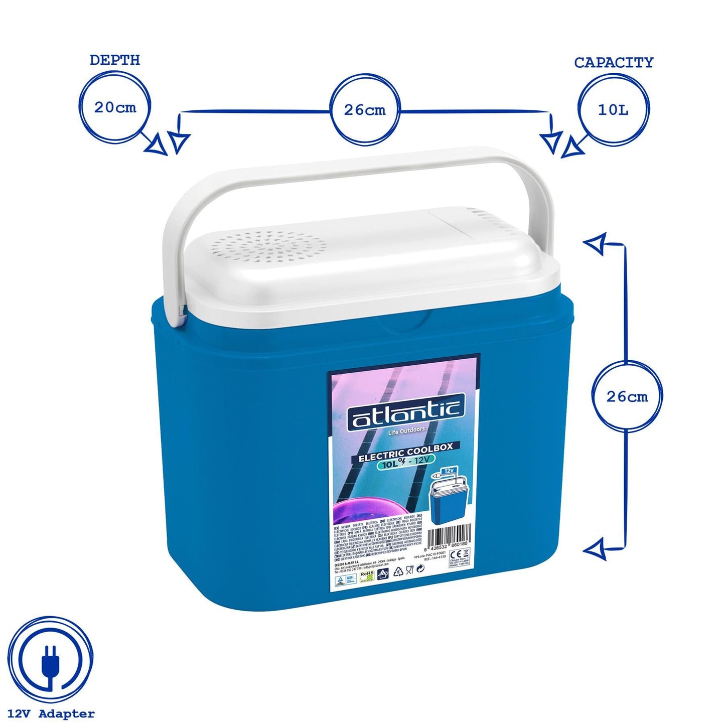 10L 12V Electric Cool Box
