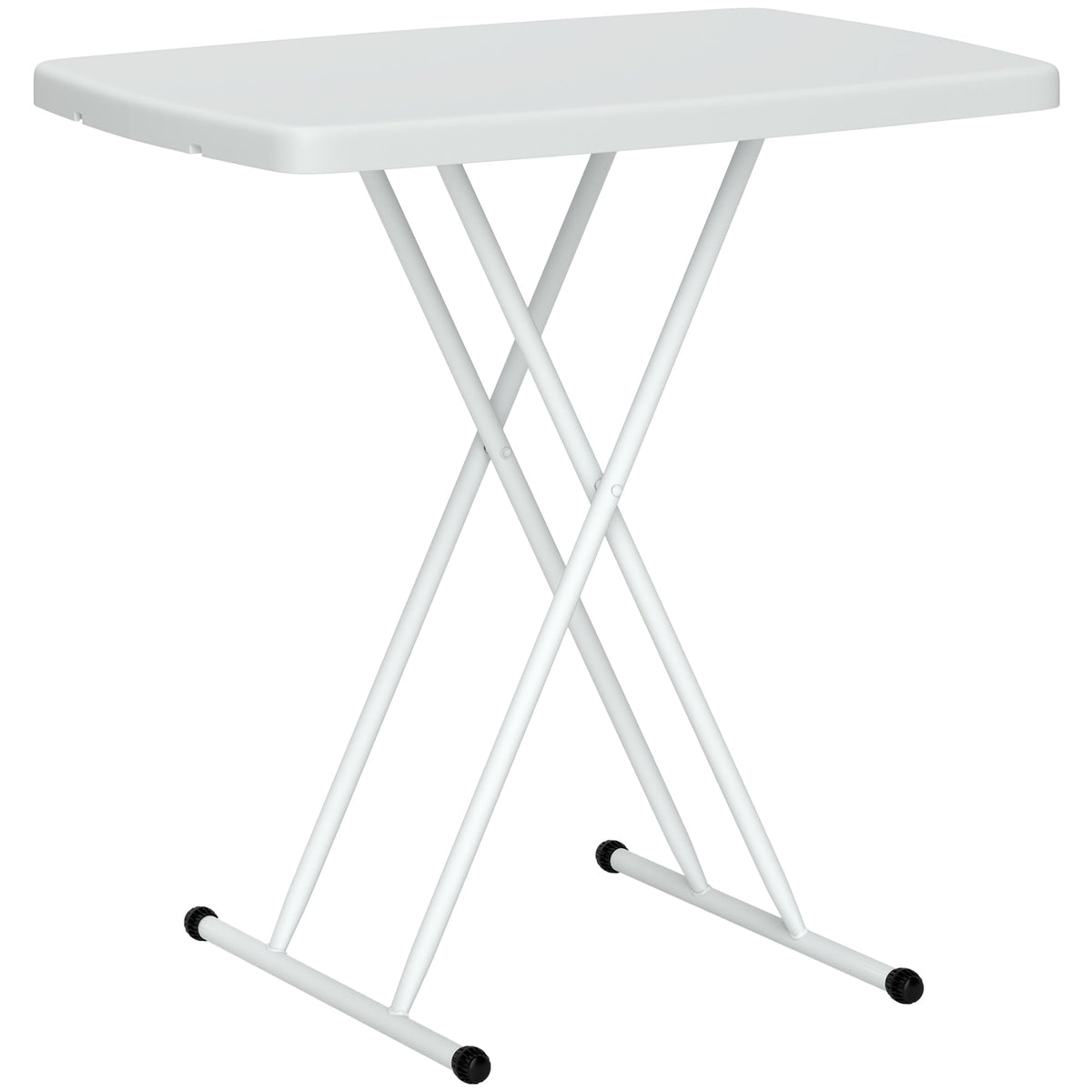 Outsunny Folding Coffee Table, Height Adjustable Bistro Table
