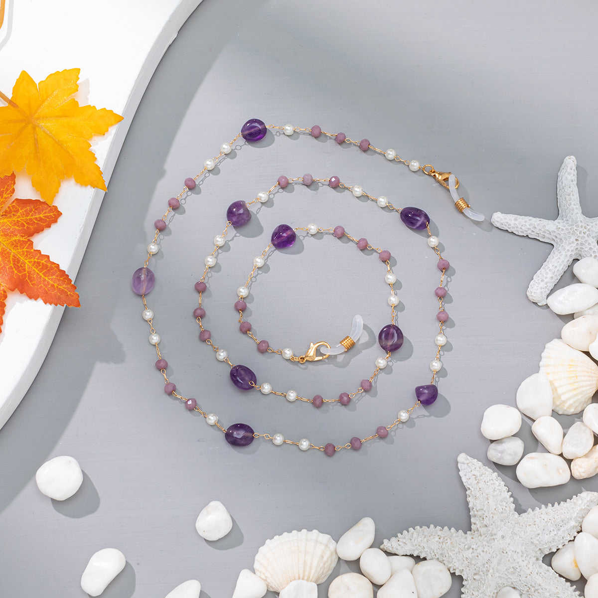 Summer Fresh And Delicate Girl Series Crystal Colorful Glasses Pendant