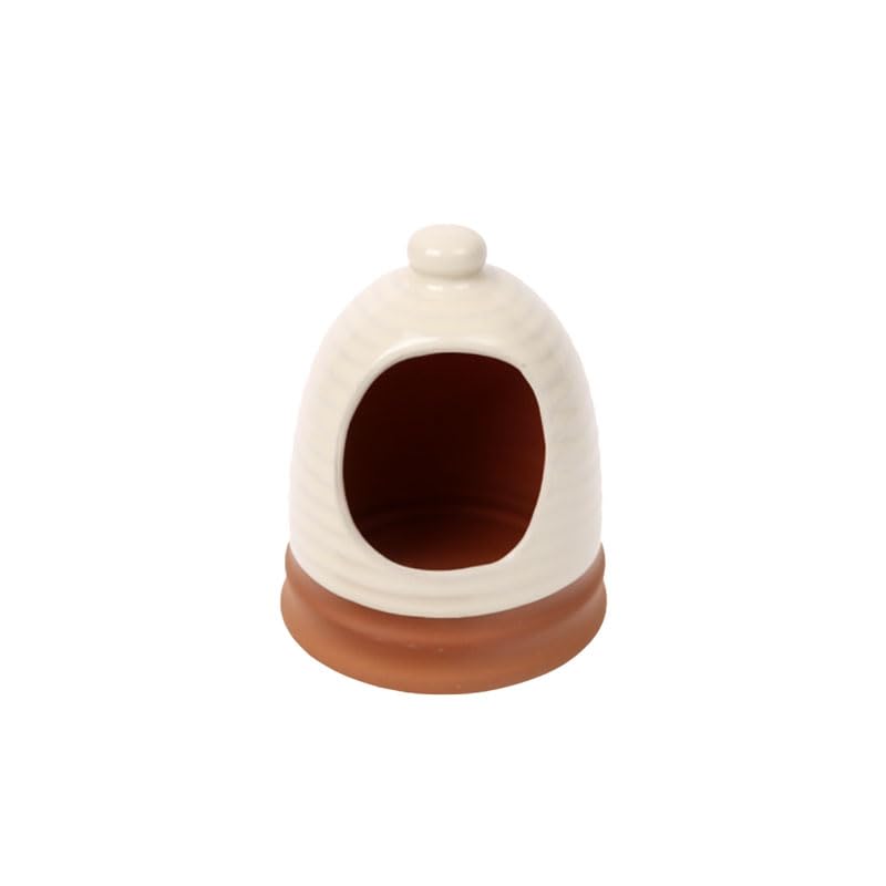 Dexam Porto Terracotta Ribbed Salt Pig - Stone - Spoon not Included