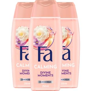 FA Divine Moments Shower Gel (3 x 250 ml) 95% Ingredients of Natural Origin, Send Your Senses on a Wonderful Journey and Enjoy the Velvety Fragrance