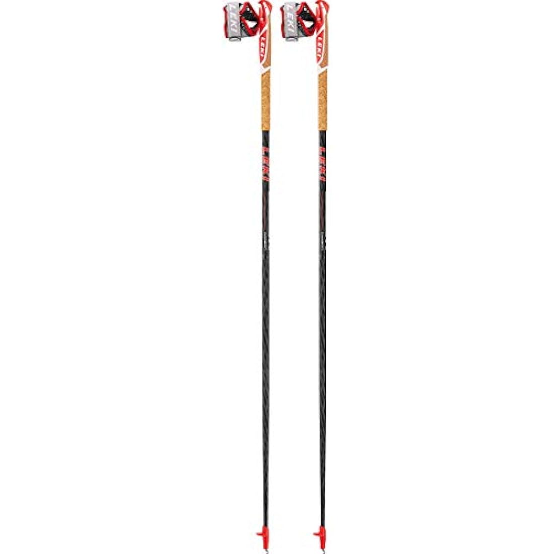 Leki Vertical K Nordic Walking Poles, Unisex, 6402592, Nature Carbon/White/Anthracite/Neon Yellow, 120 cm