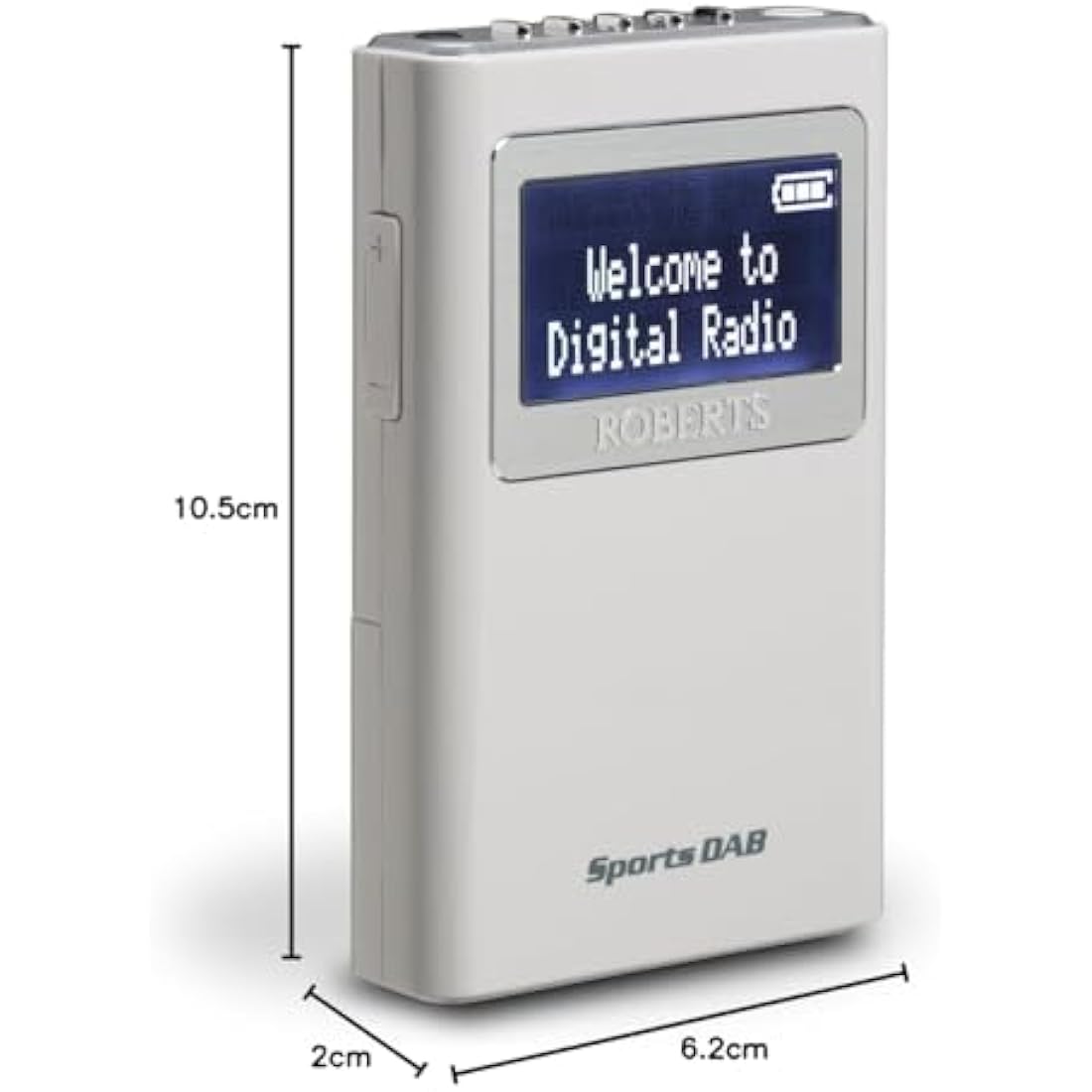 Roberts SPORTS DAB5 Personal DAB/FM/AM Radio, White