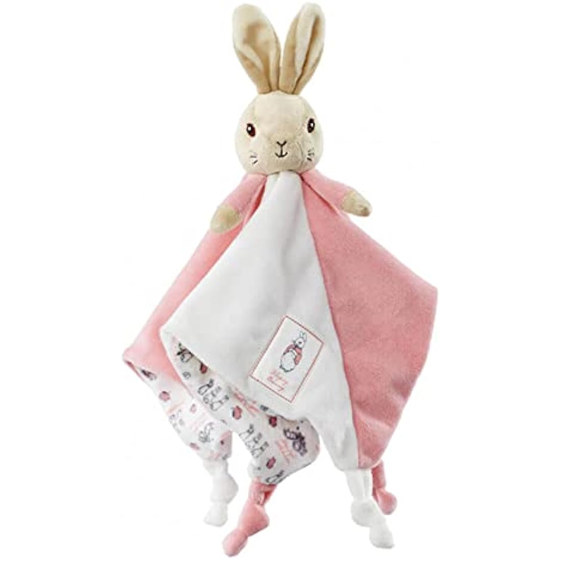 Official Beatrix Potter Flopsy Bunny Comfort Blanket - Peter Rabbit Soft Toy Comforter
