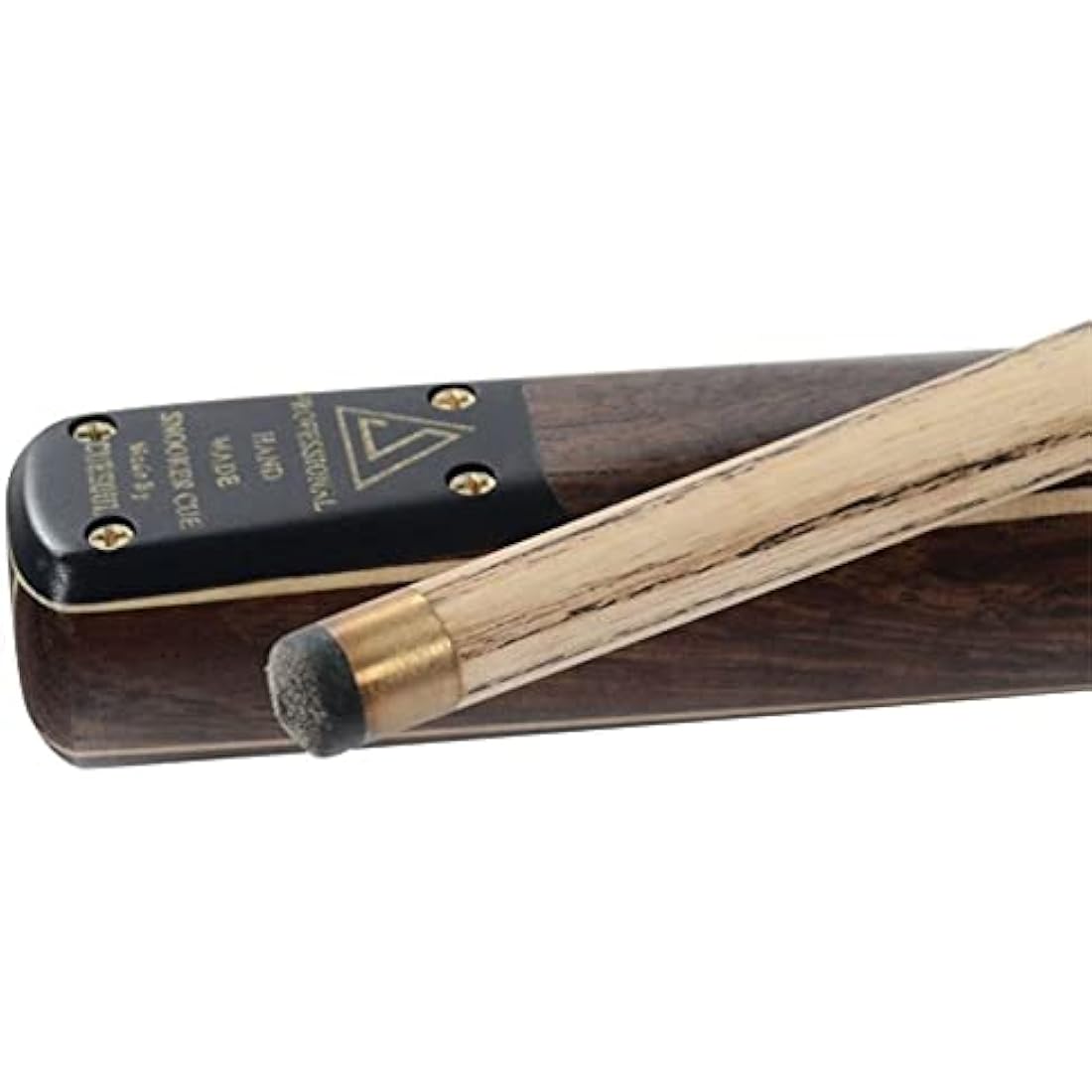 CUESOUL Classic Handmade 57 inches 18oz Rosewood 3/4 Jointed Snooker Billiard Pool Cue with Case, rosewood Butts and leathertte Protective Cue Case-9.5mm Tip Snooker Cue Set