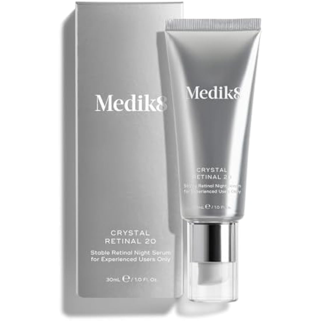 Medik8 Crystal Retinal 20 - Age-Defying Retinal Night Serum - Improves Wrinkles & Skin Firmness- 0.2% Retinal Strength - 11x Faster than Retinol - For Highly Experienced Vitamin A Users - 30ml