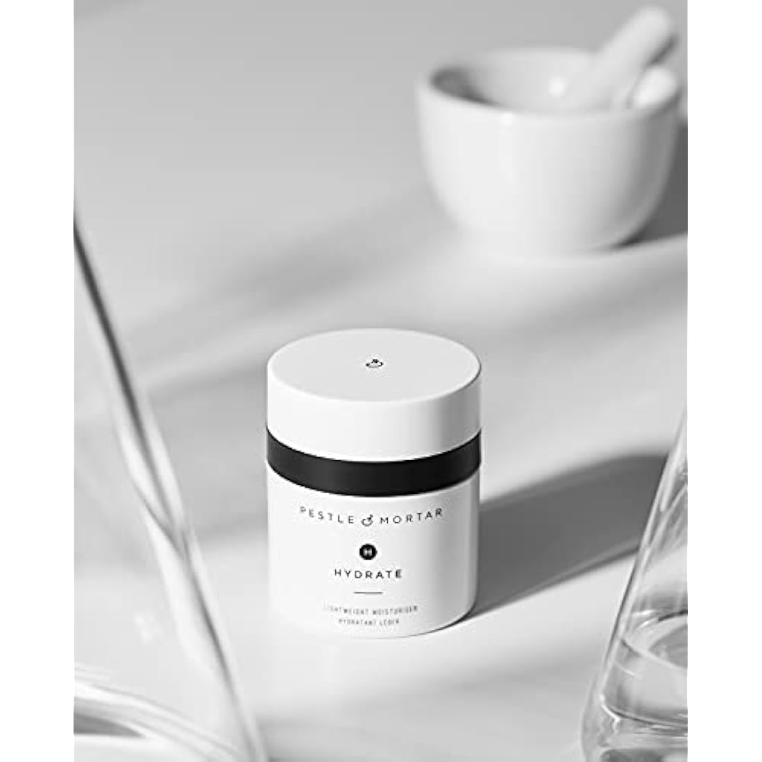 Pestle & Mortar Hydrate - Lightweight Anti Ageing Face Moisturizer Formulated with Peptide Technology and Squalane. Softens, Firms and Hydrates the Skin Without Clogging Pores - 50ml