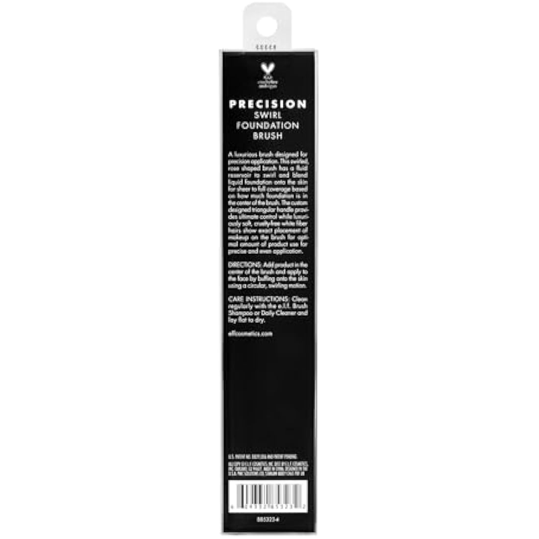 e.l.f, Precision Foundation Swirl Brush, Soft, Synthetic, Dense, Versatile, Blends, Corrects, Conceals, Smooths, Easy To Clean (85323)